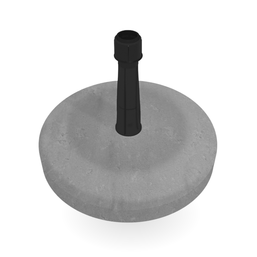 Concrete base + adapter for beachflag aluminium