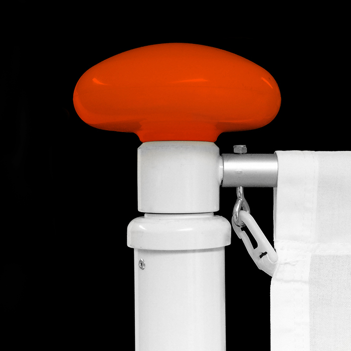 Intermast Banner arm set - Aluminium - Orange